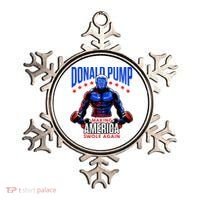 Donald Pump Swole America Trump Weight Lifting Gym Ornament thumb 0