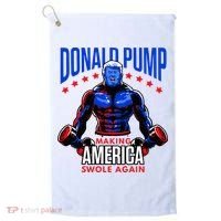 Donald Pump Swole America Trump Weight Lifting Gym Golf Towel thumb 0