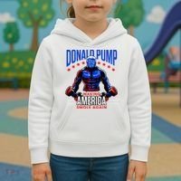 Donald Pump Swole America Trump Weight Lifting Gym Kids Hoodie thumb 3