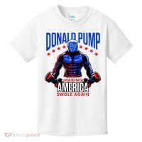 Donald Pump Swole America Trump Weight Lifting Gym Kids T-Shirt thumb 0