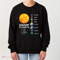 Dwarf Planets Space Astronaut Galaxy Mars Earth Venus Mercury Jupiter Women's Sweatshirt thumb 0