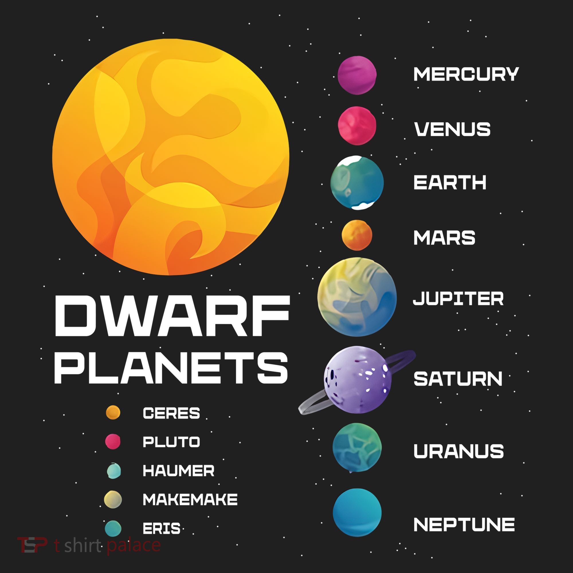 Dwarf Planets Space Astronaut Galaxy Mars Earth Venus Mercury Jupiter Women's Sweatshirt