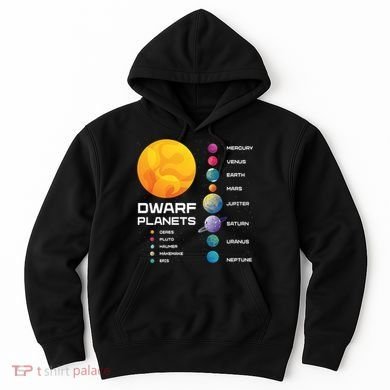 Dwarf Planets Space Astronaut Galaxy Mars Earth Venus Mercury Jupiter Hoodie