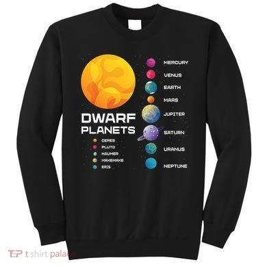 Dwarf Planets Space Astronaut Galaxy Mars Earth Venus Mercury Jupiter Sweatshirt