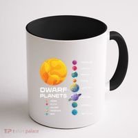 Dwarf Planets Space Astronaut Galaxy Mars Earth Venus Mercury Jupiter Coffee Mug thumb 1