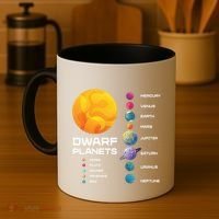 Dwarf Planets Space Astronaut Galaxy Mars Earth Venus Mercury Jupiter Coffee Mug thumb 4