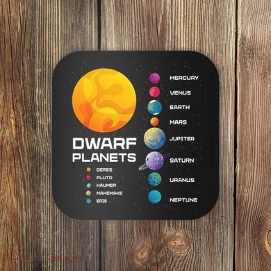 Dwarf Planets Space Astronaut Galaxy Mars Earth Venus Mercury Jupiter Coaster