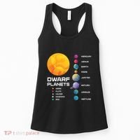 Dwarf Planets Space Astronaut Galaxy Mars Earth Venus Mercury Jupiter Women's Tank Top thumb 0