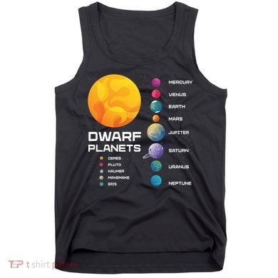 Dwarf Planets Space Astronaut Galaxy Mars Earth Venus Mercury Jupiter Tank Top