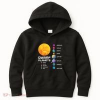 Dwarf Planets Space Astronaut Galaxy Mars Earth Venus Mercury Jupiter Kids Hoodie thumb 0