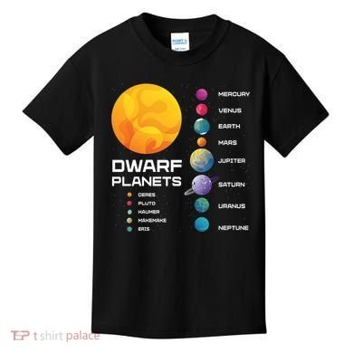 Dwarf Planets Space Astronaut Galaxy Mars Earth Venus Mercury Jupiter Kids T-Shirt