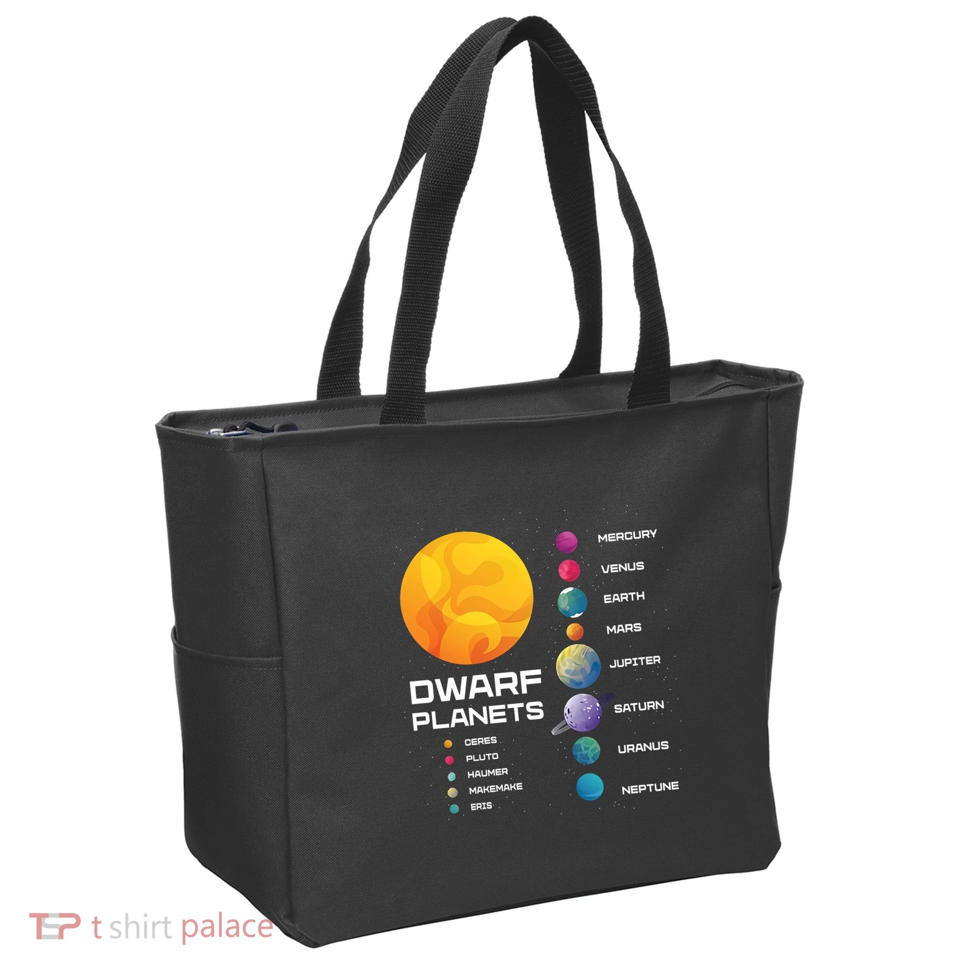 Dwarf Planets Space Astronaut Galaxy Mars Earth Venus Mercury Jupiter Tote Bag