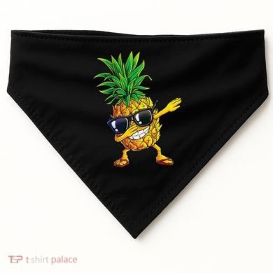 Dabbing Pineapple Sunglasses Aloha Beaches Hawaii Hawaiian USA-Made Doggie Bandana