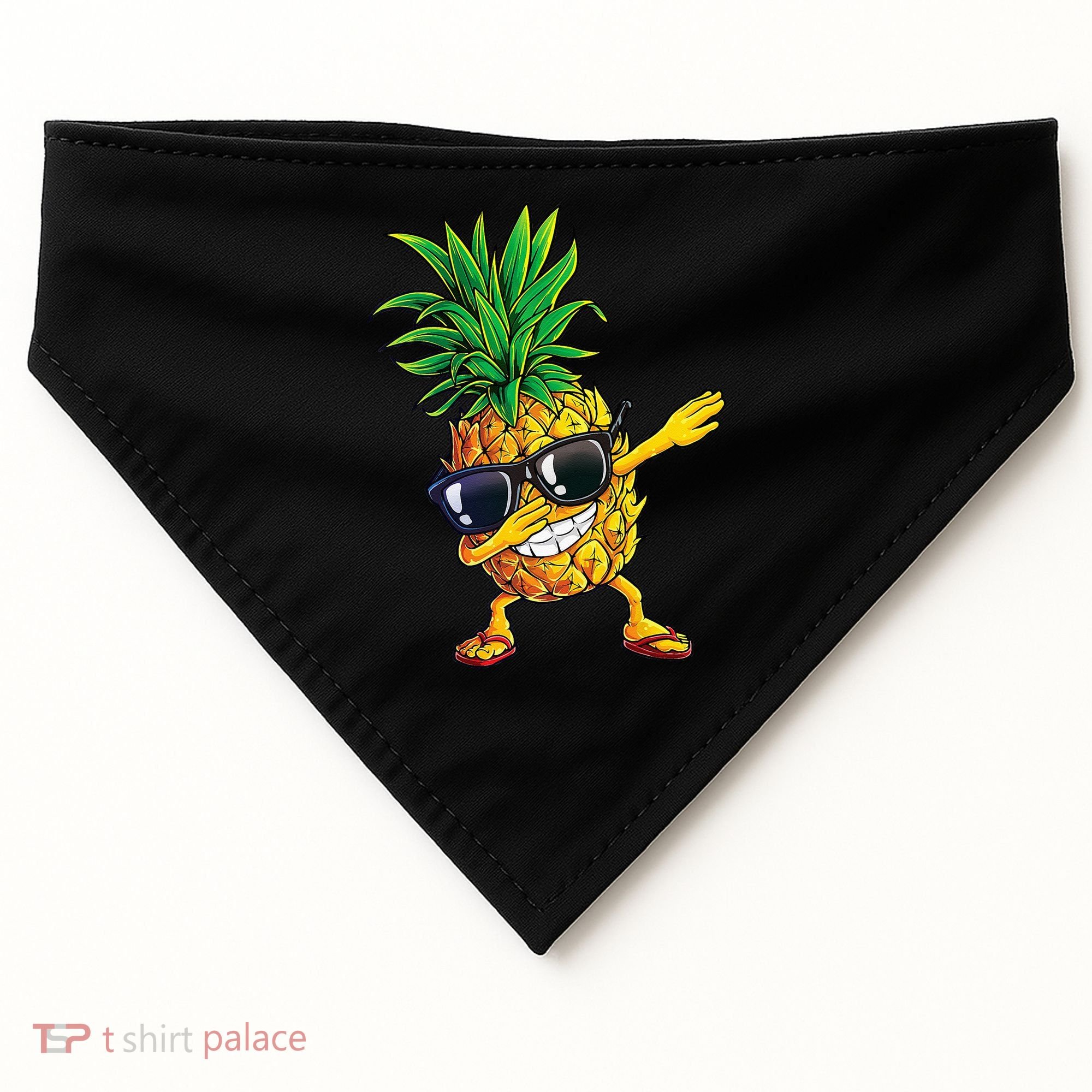 Dabbing Pineapple Sunglasses Aloha Beaches Hawaii Hawaiian USA-Made Doggie Bandana