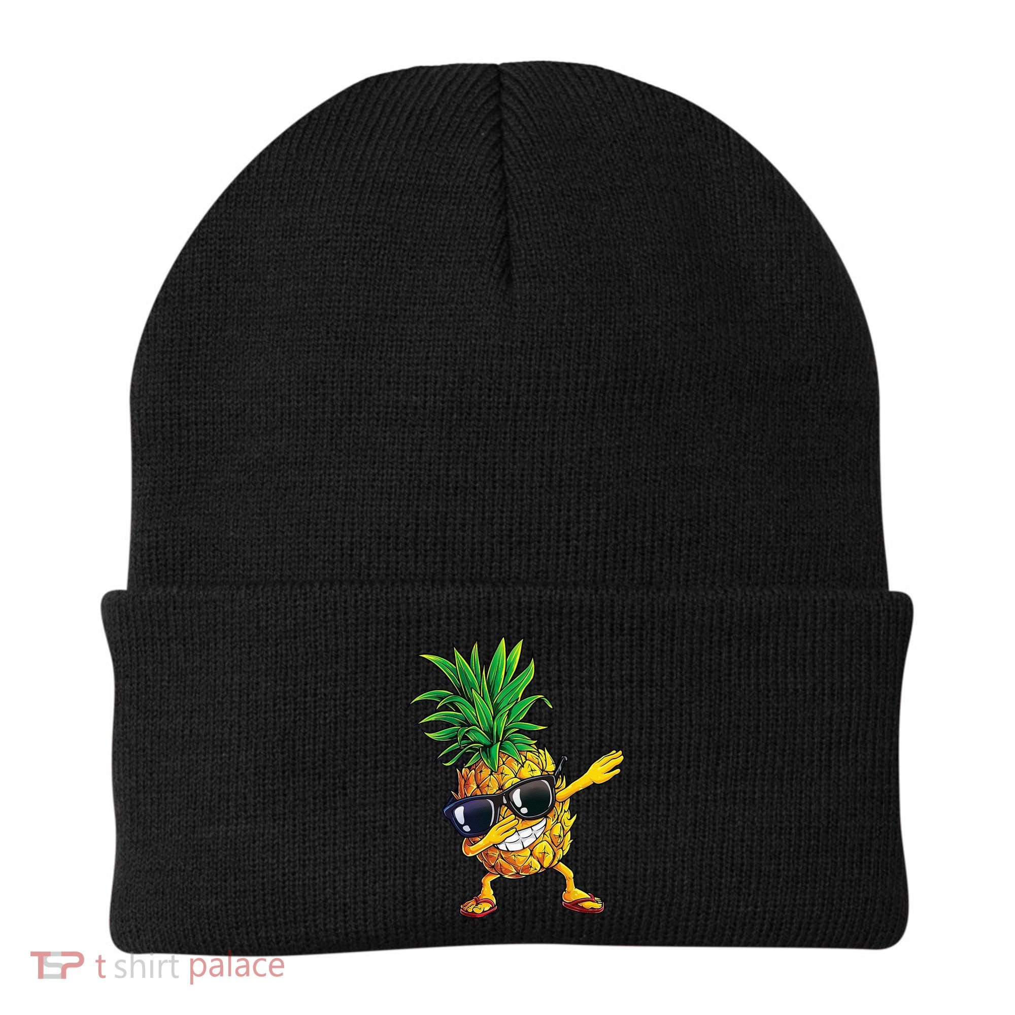 Dabbing Pineapple Sunglasses Aloha Beaches Hawaii Hawaiian Beanie