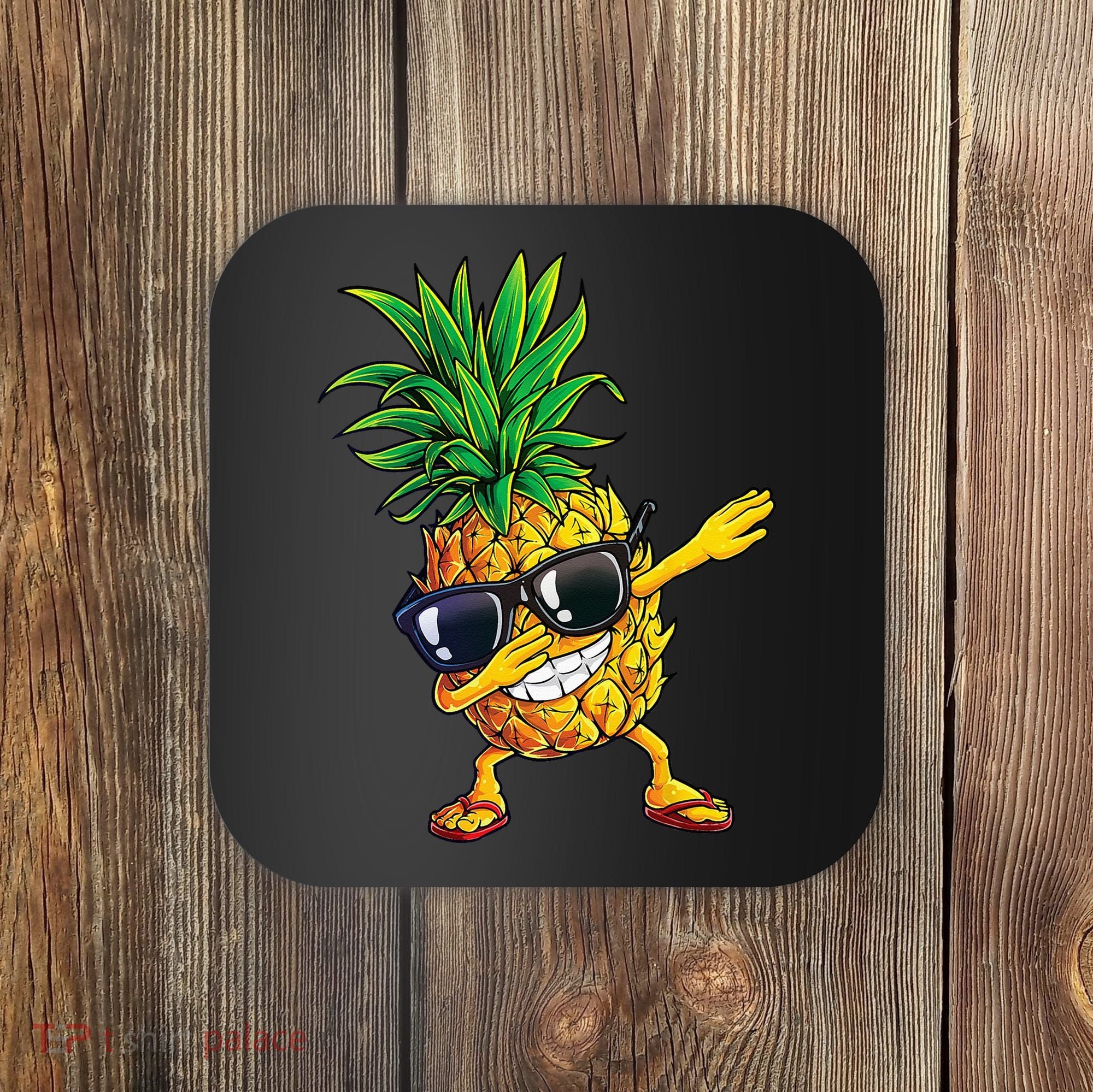 Dabbing Pineapple Sunglasses Aloha Beaches Hawaii Hawaiian Coaster