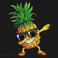 Dabbing Pineapple Sunglasses Aloha Beaches Hawaii Hawaiian Coaster thumb 2