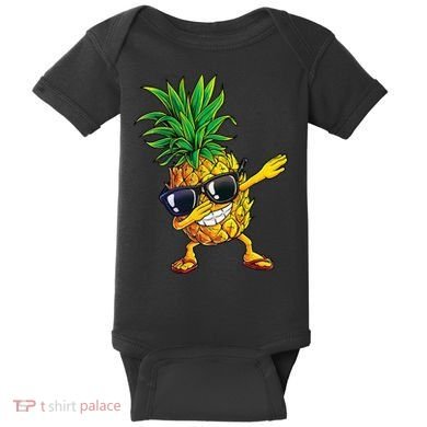 Dabbing Pineapple Sunglasses Aloha Beaches Hawaii Hawaiian Baby Bodysuit
