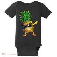 Dabbing Pineapple Sunglasses Aloha Beaches Hawaii Hawaiian Baby Bodysuit thumb 0