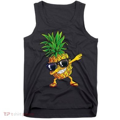 Dabbing Pineapple Sunglasses Aloha Beaches Hawaii Hawaiian Tank Top