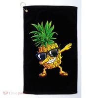 Dabbing Pineapple Sunglasses Aloha Beaches Hawaii Hawaiian Golf Towel thumb 0