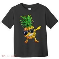 Dabbing Pineapple Sunglasses Aloha Beaches Hawaii Hawaiian Toddler T-Shirt thumb 0