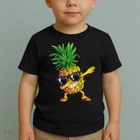 Dabbing Pineapple Sunglasses Aloha Beaches Hawaii Hawaiian Toddler T-Shirt thumb 2