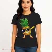 Dabbing Pineapple Sunglasses Aloha Beaches Hawaii Hawaiian Women's T-Shirt thumb 4