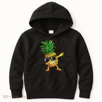 Dabbing Pineapple Sunglasses Aloha Beaches Hawaii Hawaiian Kids Hoodie thumb 0