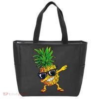 Dabbing Pineapple Sunglasses Aloha Beaches Hawaii Hawaiian Tote Bag thumb 0