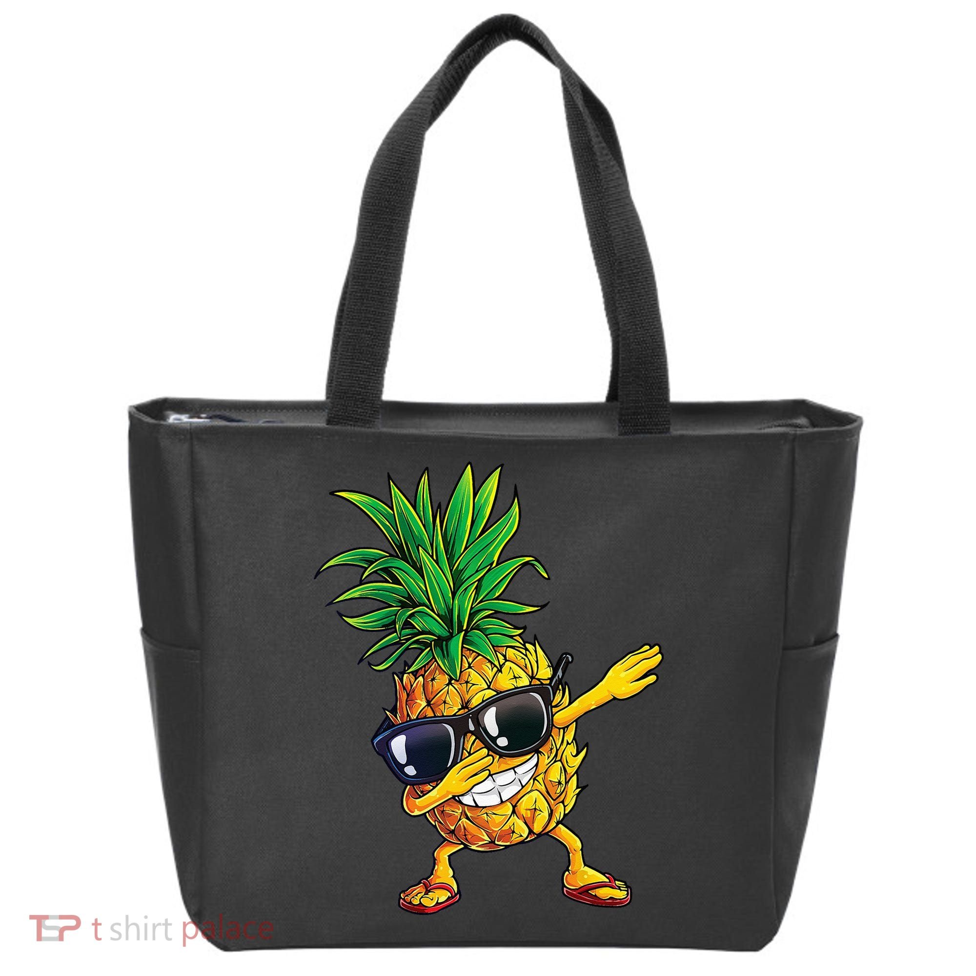 Dabbing Pineapple Sunglasses Aloha Beaches Hawaii Hawaiian Tote Bag