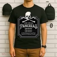 Dead Pancreas Society Type One Diabetes T1D Awareness Skull T-Shirt thumb 6