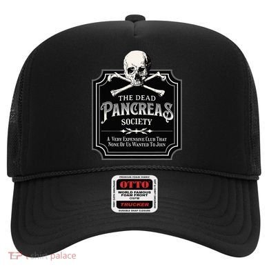 Dead Pancreas Society Type One Diabetes T1D Awareness Skull Hat