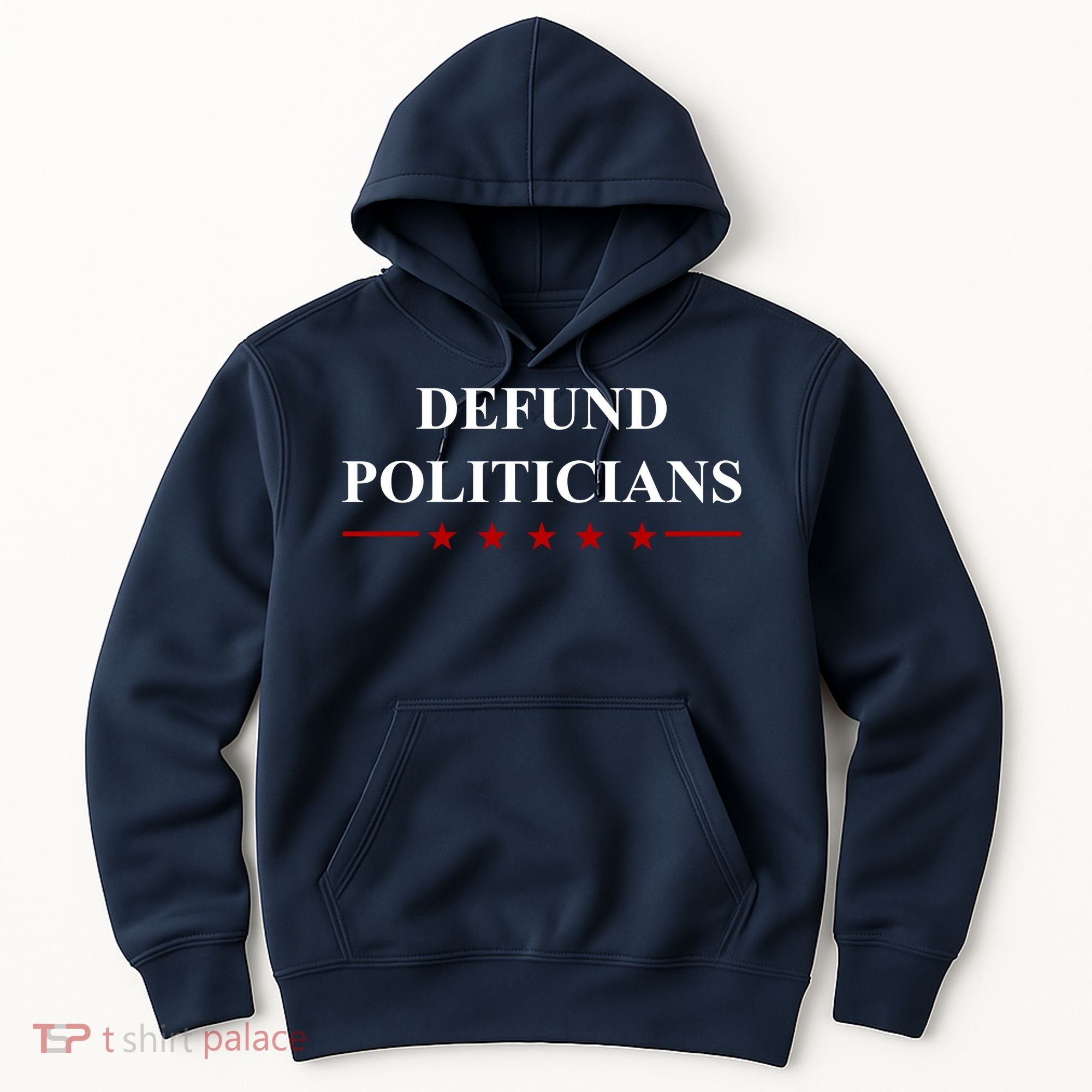 Defund Politicians Simple Logo Hoodie