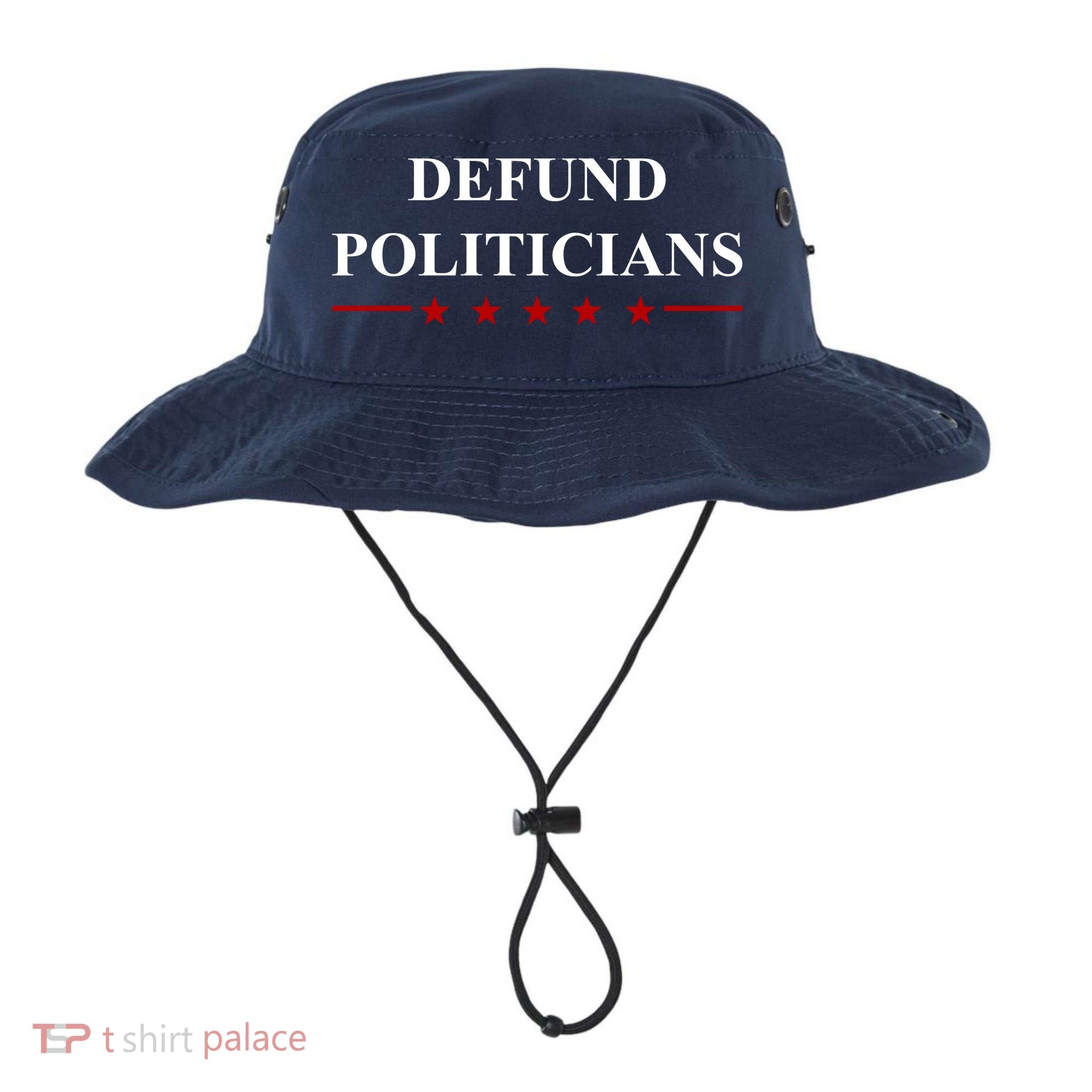 Defund Politicians Simple Logo Bucket Hat