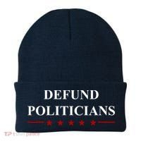 Defund Politicians Simple Logo Beanie thumb 0