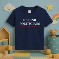 Defund Politicians Simple Logo Toddler T-Shirt thumb 3