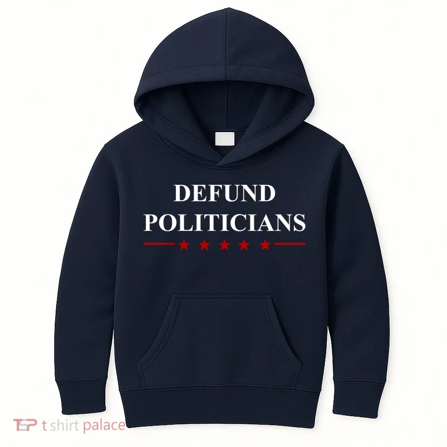 Defund Politicians Simple Logo Kids Hoodie