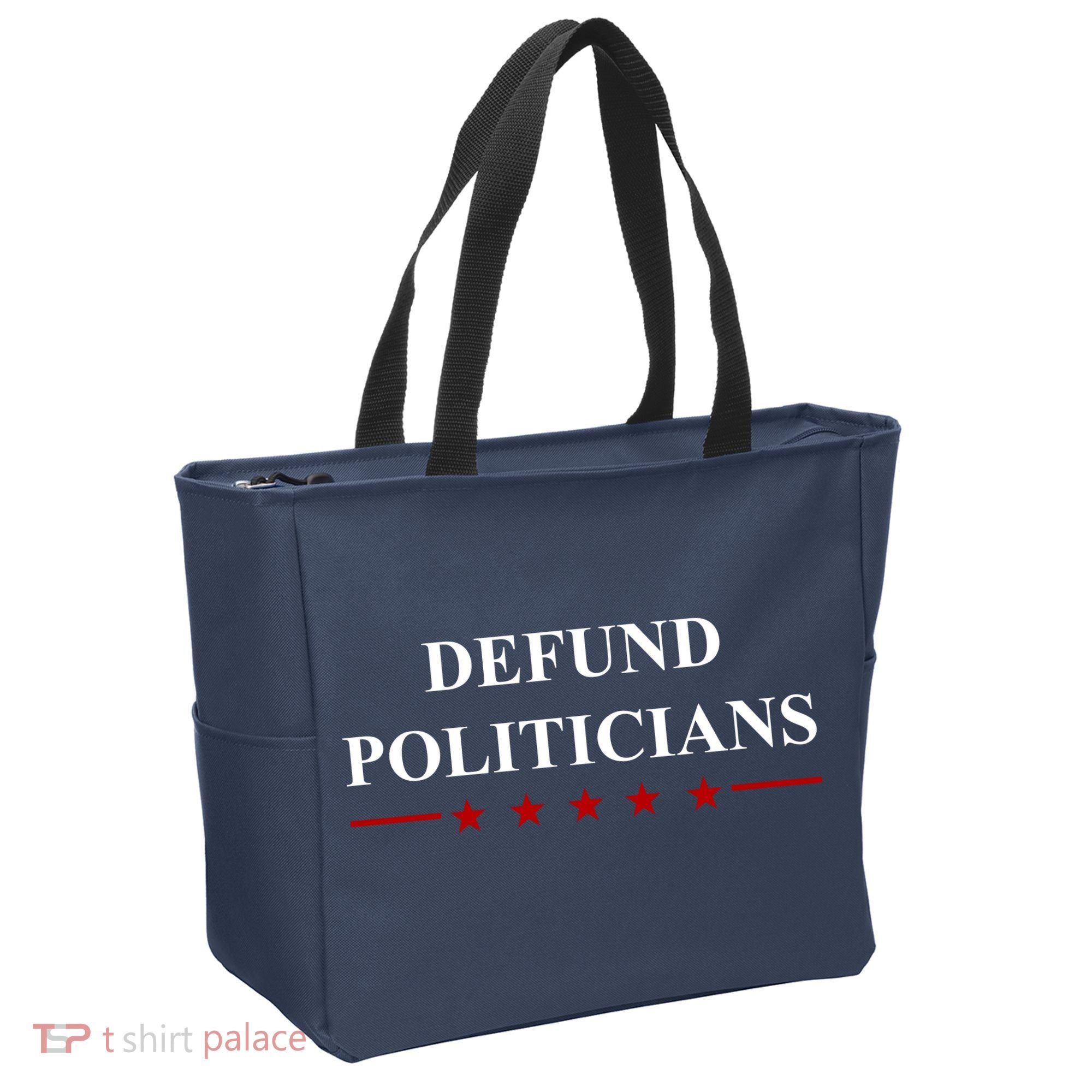 Defund Politicians Simple Logo Tote Bag