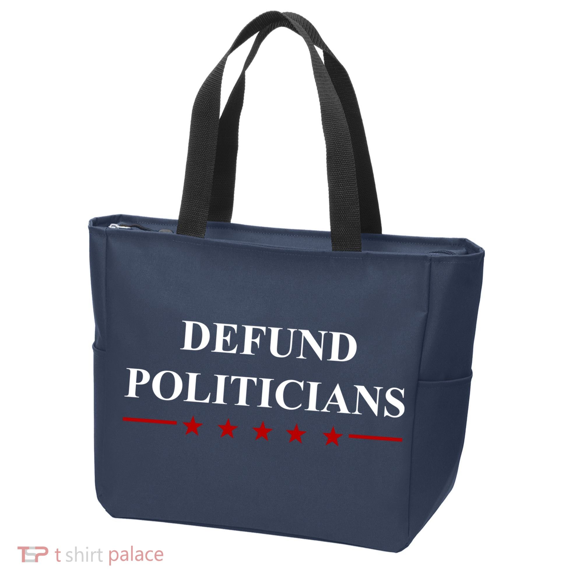Defund Politicians Simple Logo Tote Bag