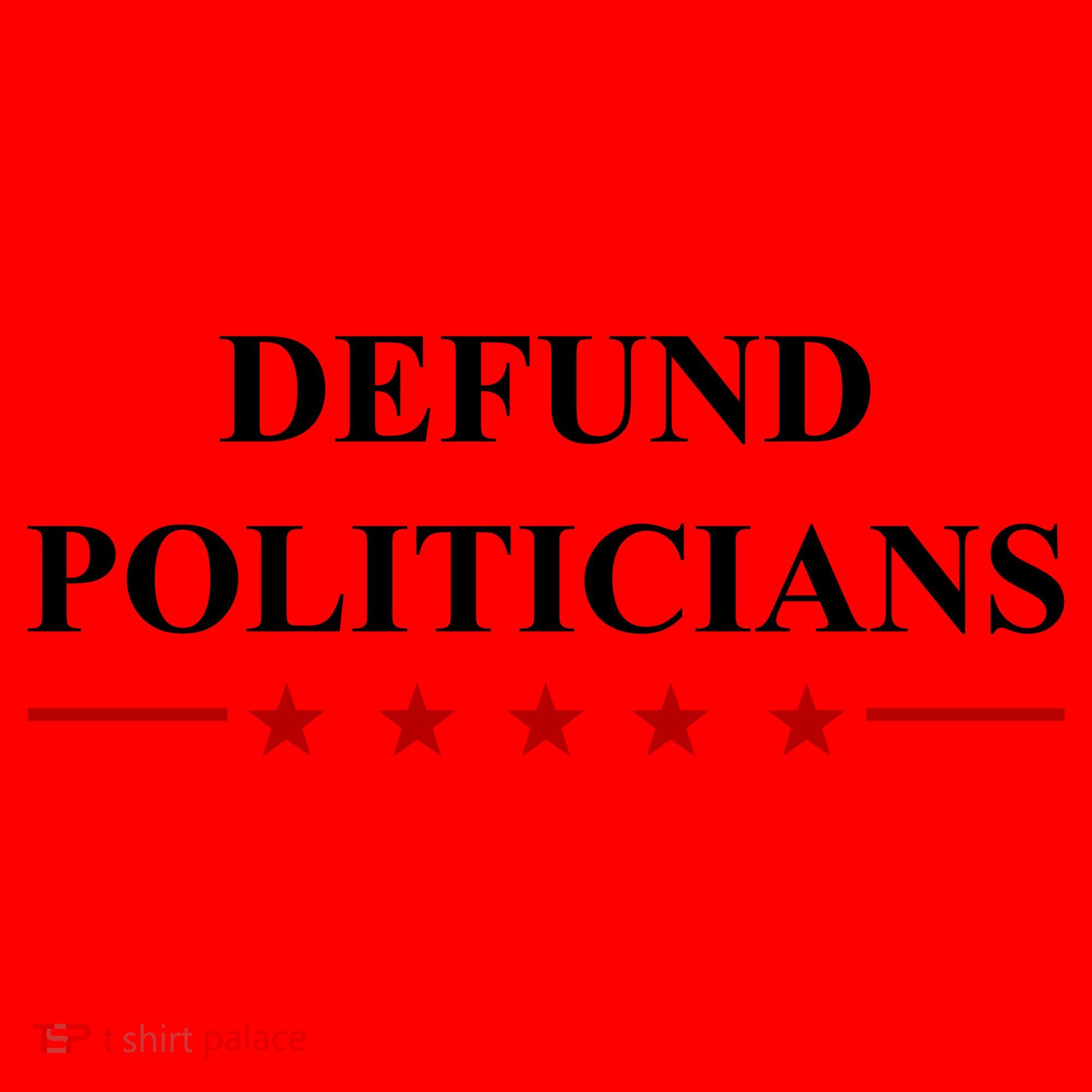 Defund Politicians Simple Logo Santa Hat