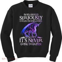 Dragon People Should Seriously Stop Expecting Normal From Me Kids Sweatshirt thumb 0