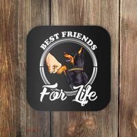 Doberman Pinscher Shirt Funny Doberman Lover Coaster thumb 0