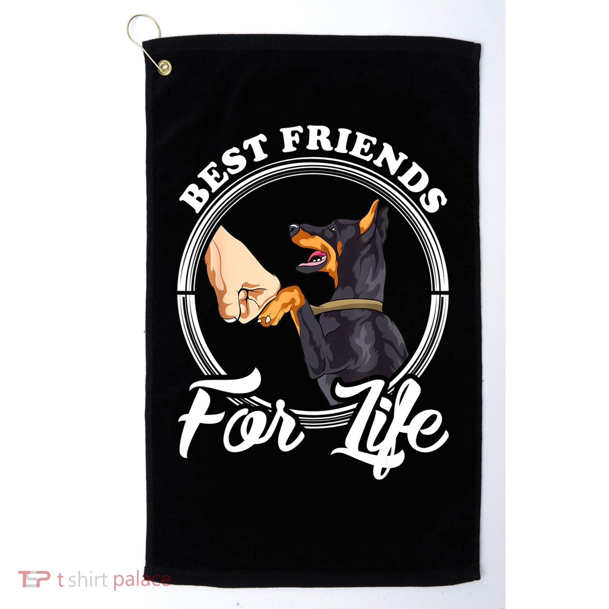 Doberman Pinscher Shirt Funny Doberman Lover Golf Towel