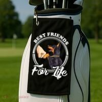 Doberman Pinscher Shirt Funny Doberman Lover Golf Towel thumb 2