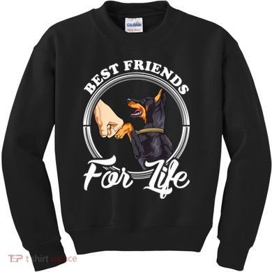 Doberman Pinscher Shirt Funny Doberman Lover Kids Sweatshirt