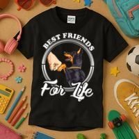 Doberman Pinscher Shirt Funny Doberman Lover Kids T-Shirt thumb 3