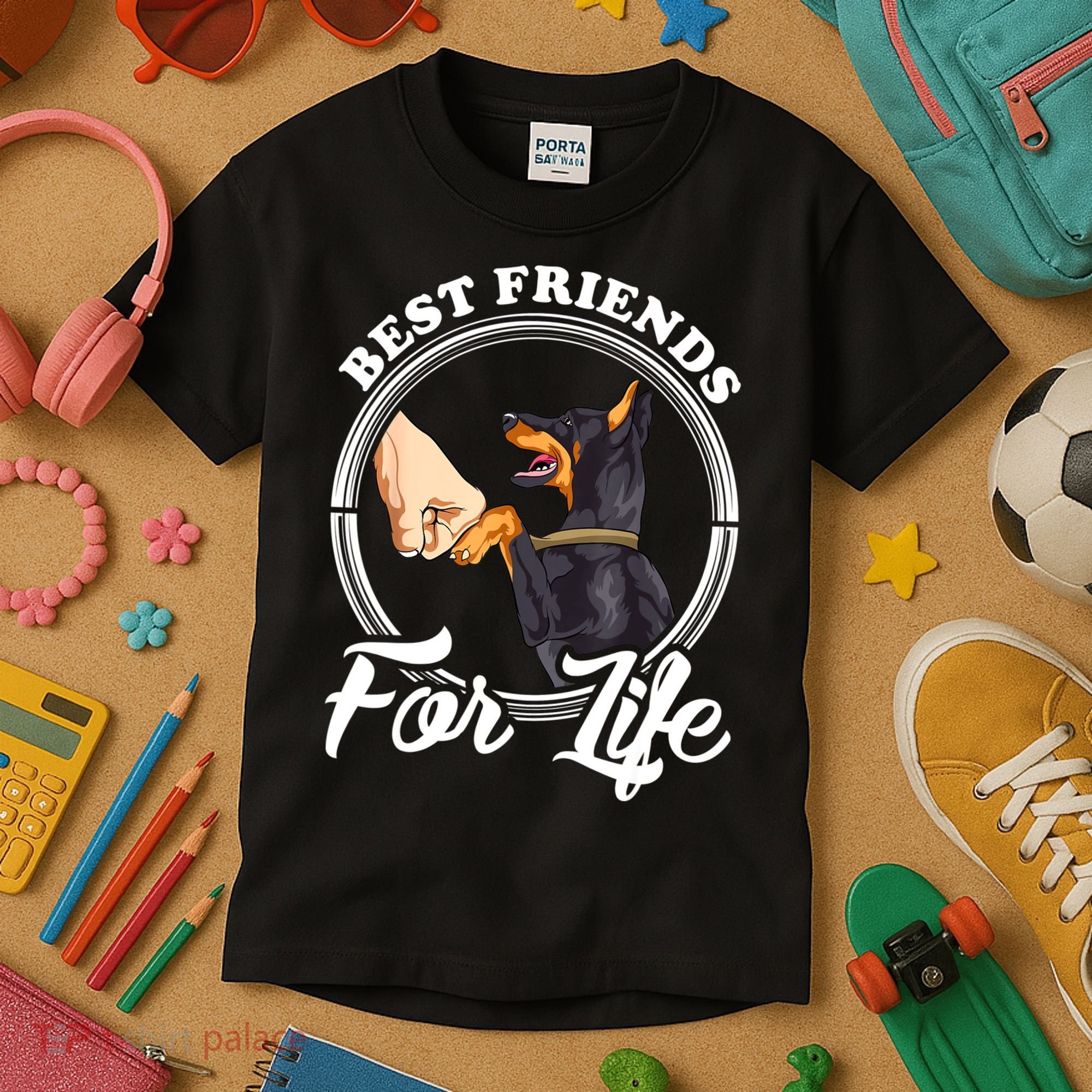 Doberman Pinscher Shirt Funny Doberman Lover Kids T-Shirt