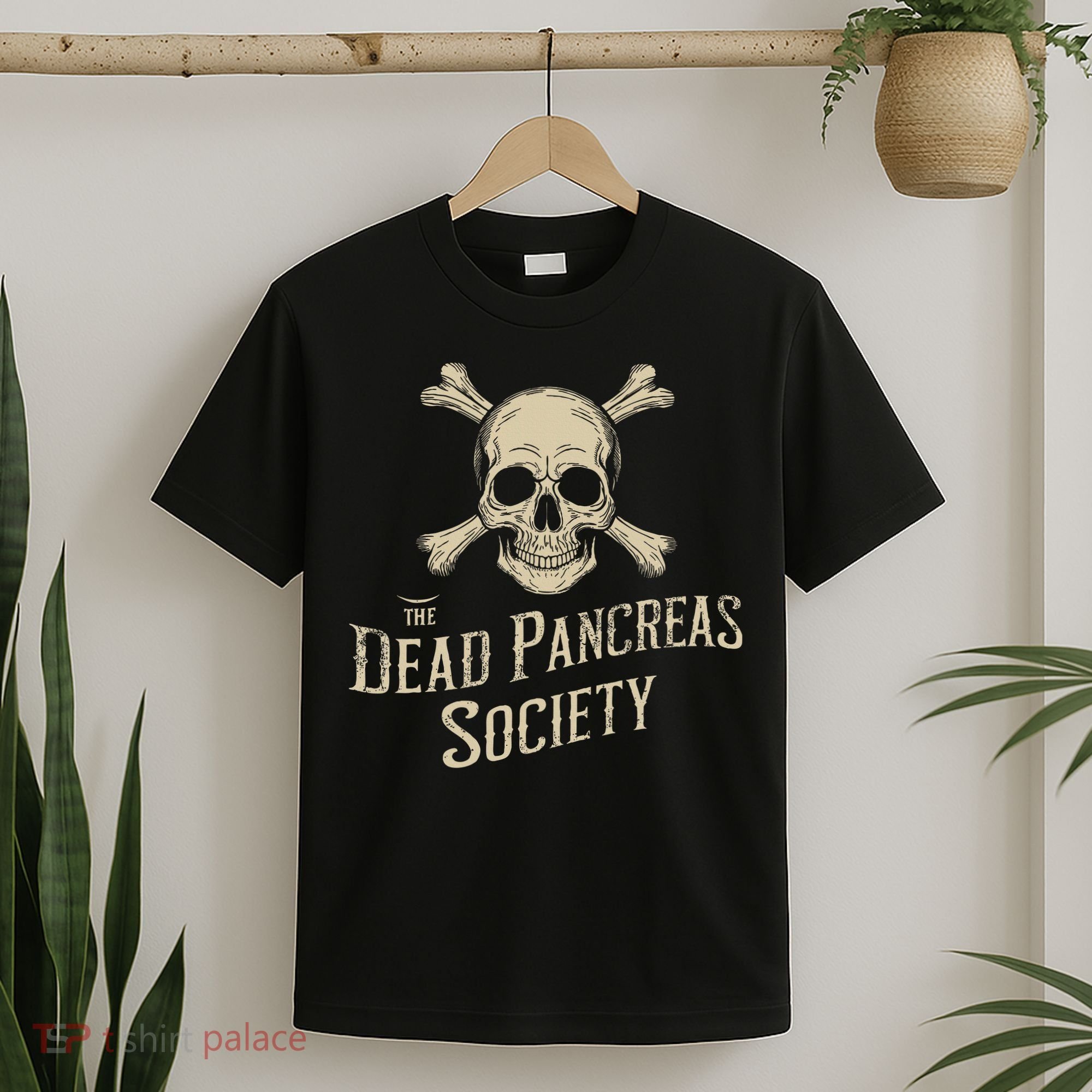 Dead Pancreas Society Skull Type 1 Diabetes T1d Awareness T-Shirt