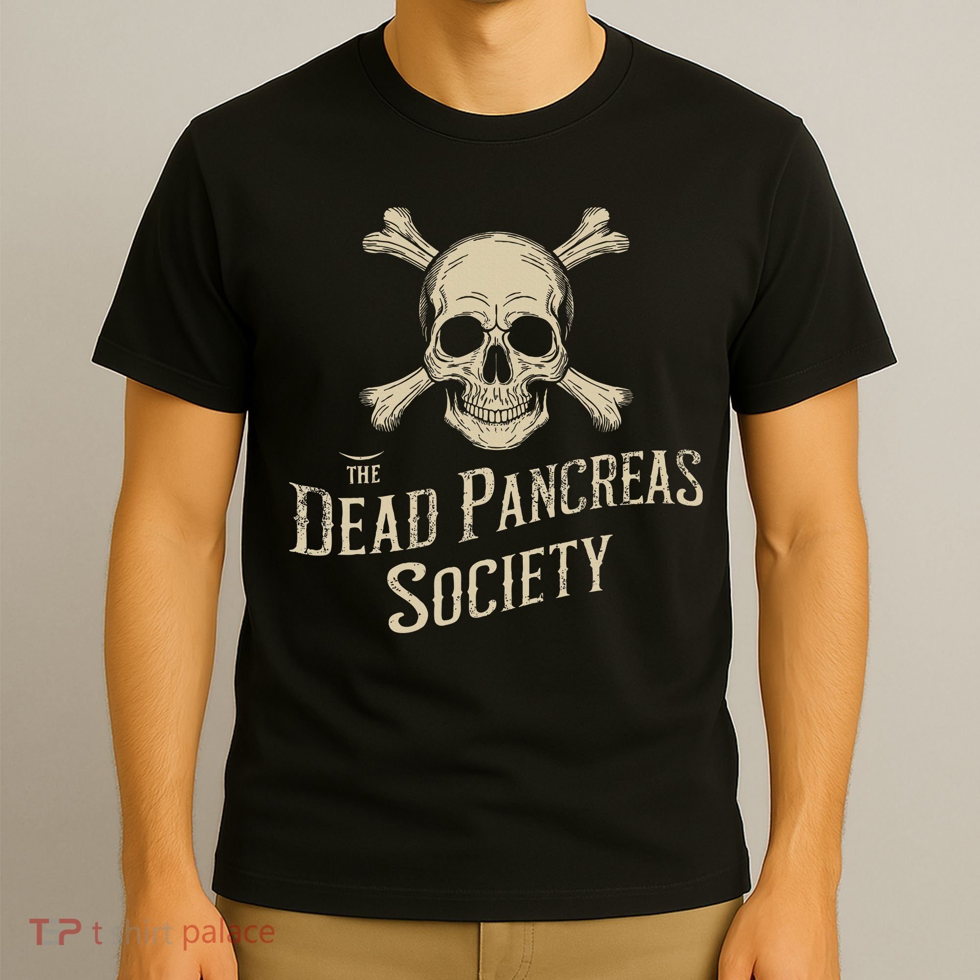 Dead Pancreas Society Skull Type 1 Diabetes T1d Awareness T-Shirt